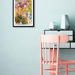 999Store Multicoloured Hand-Painted Floral Wall Painting-image-65