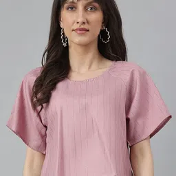 DECKEDUP Purple Striped Top-image-33