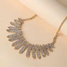 Sohi silver plated designer party necklace for women-image-34