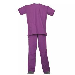 LOYAL NEEDS V Neck Short Sleeves Double Stitch Scrub Suit Customised Polycotton Fabric MSVDPU XXL Size For Male-image-87