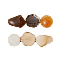 Accessorize London Mixed Stone Hair Clips Set of 2-20