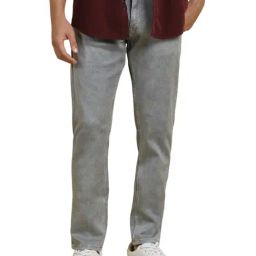 Allen Solly Grey Cotton Slim Fit Jeans-image-86