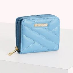 Forever Glam by Pantaloons Blue Textured Medium Zip Around Wallet for Women-36