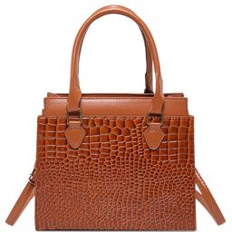 LULU & SKY Textured PU Structured Handheld Bag with Cut Work image 3