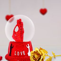 Archies Multicoloured Combo of Love Figurine & Rose-image-85