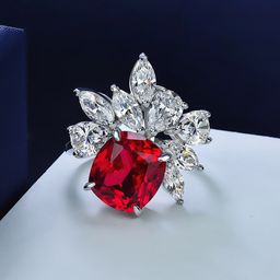 Designs & You Silver-Plated Floral-Shaped AD-Stone Studded Finger Ring-image-43