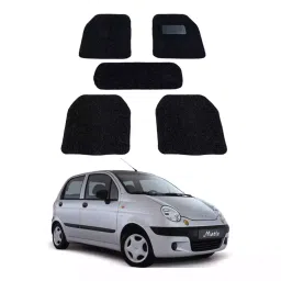 Auto Pearl DB7M58 PVC and Plastic Standard Mat for Daewoo Matiz 2005-2015 (Black)-image-78