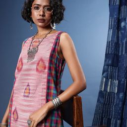 Taavi Ikkat Printed Ethnic Dress-5