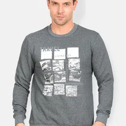 t-base Men Grey Printed Sweatshirt-image-49