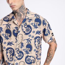 UNRL Paisley Printed Relaxed Fit Casual Shirt-image-59