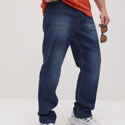 The Roadster Life Co. Men Relaxed Fit Faded Jeans-picture-1