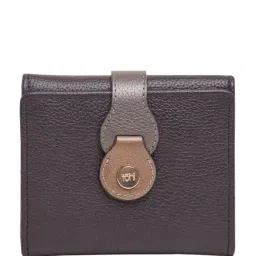 Tohl Palma Mini Black Solid Leather Tri-Fold Wallet-46