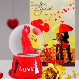 Archies Multicoloured Combo of Love Figurine, Rose & Greeting Card-image-30