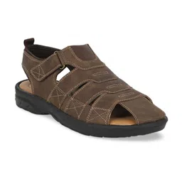 Bata Men Brown & Black Fisherman Sandals-image-27