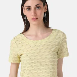 Kazo Abstract Self Design Round Neck Top-10