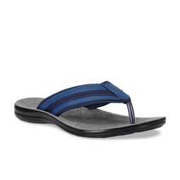 Bata Men Blue & Grey Solid Thong Flip-Flops-picture-52