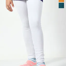 KAYU Girls Pack Of 3 Solid Ankle-Length Lenggings-picture-2