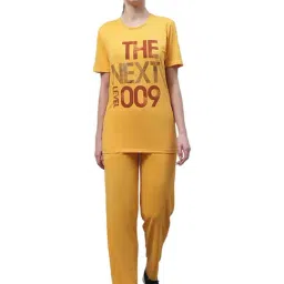 Vimal Jonney Yellow Printed T-Shirt With Trackpants-picture-7