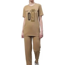 Vimal Jonney Beige Printed T-Shirt With Trackpants-picture-17