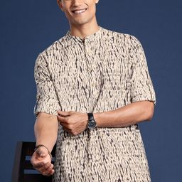 Taavi Pure Cotton Shibori Kurta-picture-18