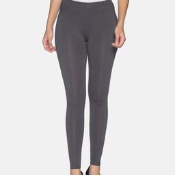 TWIN BIRDS Women Grey Solid Ankle Length Leggings-image-89