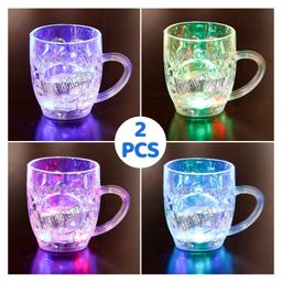 Fiddlerz LED Light Mug Pack of 2 - Multicolour-17