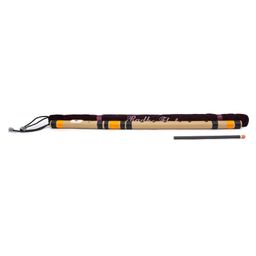 Radhe Flutes Octave Left Handed A Natural Bansuri With Velvet Cover - Beige-picture-20