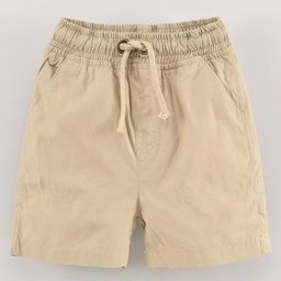Cucumber Shorts with Drawstring Solid Color - Khaki-picture-16