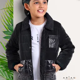 arias by lara dutta Arias Full Sleeves Puffer Jacket - Black-picture-27
