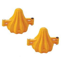 DS Modak Mould Set of 2 Two Fold Plastic Modak Maker for Ganpati Chocolate Modak Shaper Sacha Set - Yellow-5