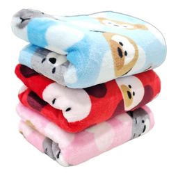 Brandonn Baby Blanket New Born Printed Flannel Crib Blanket Pack of 3 - Multicolor-image-9