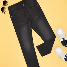 Pantaloons Junior Cotton Mild Washed Jeans - Charcoal-picture-24