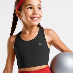 Pine Active Knit Sleeveless Super Stretch Sports Bra - Black-image-70