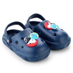 HOPPA SWEDEN Perforated Clogs With Astronaut Charms - Navy Blue-image-75