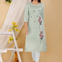 Mehsoos Women Striped Thread Work Kurta-55
