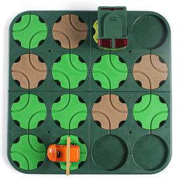 Babyhug Premium DIY Jungle Maze Track Set With 41 Pieces Interactive | Customizable | Jungle Maze Game - Green image 5