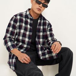 SF JEANS by Pantaloons Men Slim Fit Buffalo Checks Opaque Casual Shirt-picture-15