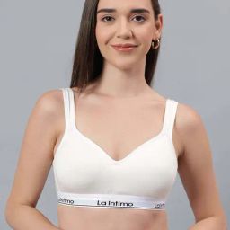 La Intimo Cream Comfort Fit Bra-picture-12