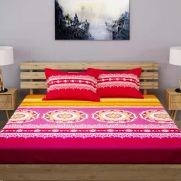 Romee Multicolor 210 TC Bed Sheet Set-picture-22