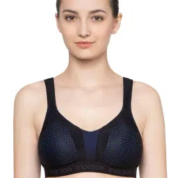 Triumph Black Non Wired Padded Sports Bra-picture-8