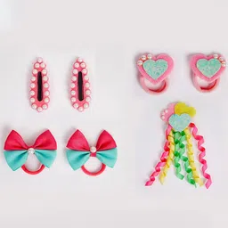 RIBBON CANDY Set Of 7 Girls Embellished Hair Accessory-image-33