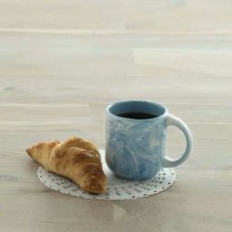 ellementry The Earth Blue Ceramic Coffee Mug (250 ml) - Set of 1-13