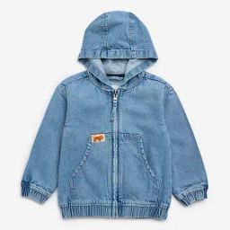 HOP Kids by Westside Blue Text Design Denim Jacket-image-52