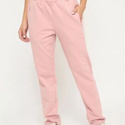 MADAME M Secret Peach Solid Track Pants-picture-36