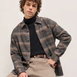 The Bear House Multi Relaxed Fit Checks Shirt-image-32