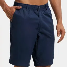 Jockey 1203 Blue Super Combed Mercerised Cotton Shorts with Side Pocket image 3