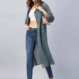 Orchid Blues Women Longline Tie-Up Shrug-picture-32