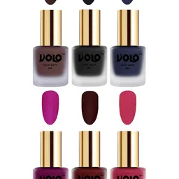 VOLO Set Of 6 Velvet Matte Nail Polish- 8 ml Each -01- 06-1