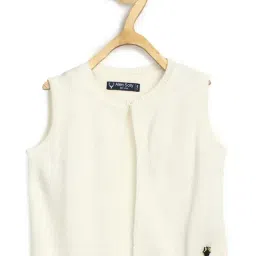 Allen Solly Junior Beige Solid Sweater-image-38