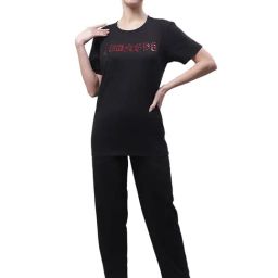 Vimal Jonney Black Printed T-Shirt With Trackpants-image-32